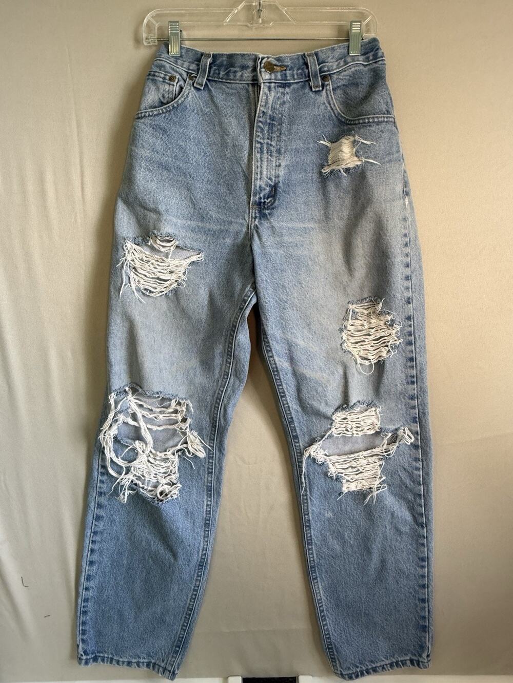 Carhartt B17 STW Relaxed Fit Distressed Jeans Men’s 36x32 Light Wash